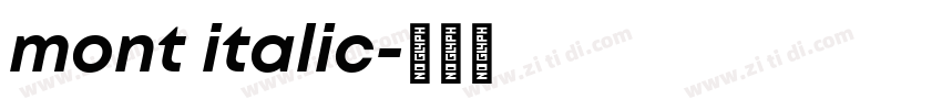 mont italic字体转换